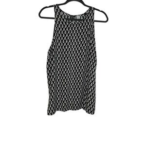 Old Navy Sleeveless High Neck Geometric Tank Top